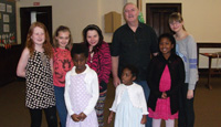 The children took part in a sponsored ï¿½Dance-offï¿½, during Kids Church, one Sunday morning